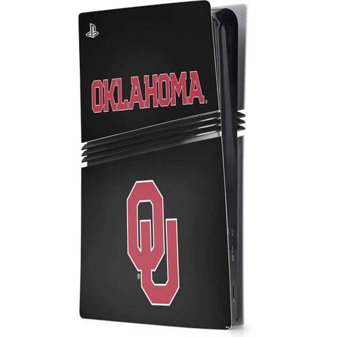 University of Oklahoma Only One Sooners PS5 Pro Console Skin